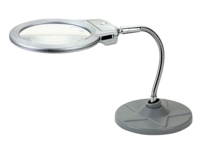 Lupa de birou brat flexibil lumina LED 3x AAA 2-5X ZD-126-1