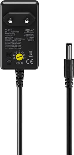 Alimentator in comutatie universal 3V-12V 2250mA 11 mufe Goobay 64570 2