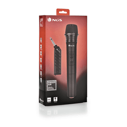 Microfon wireless unidirectional VHF Jack 6.3 mm negru SINGERAIR NGS 6