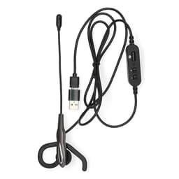 Casti Headset In-Ear USB-A/USB type C 1.8m negru Nedis CHSTUM210BK 2