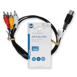 Cablu audio DIN 5pin tata - 4x RCA tata 1m Nedis CAGL20400BK10 3