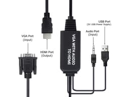 Cablu adaptor VGA la HDMI 1920x1200 cu sunet 2