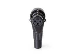 Conector XLR 3-pini mama 90 grade negru Nedis COTP15903BK 2