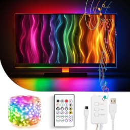 Sir 3m lumina Smart TV - USB 30 LED-uri RGB Bluetooth/telecomanda 58387 1