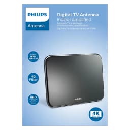 Antena TV DIGITALA 4K amplificare 42dB HDTV /FM PHILIPS SDV6224 2