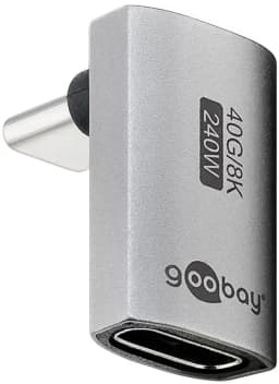 Adaptor USB-C mama - USB-C tata vertical 90 Thunderbolt3/4 Goobay 74442 1