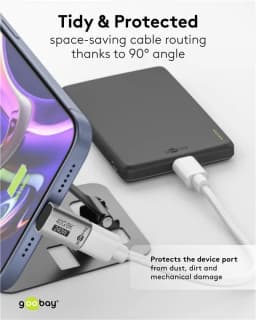 Adaptor USB-C mama - USB-C tata vertical 90 Thunderbolt3/4 Goobay 74442 5