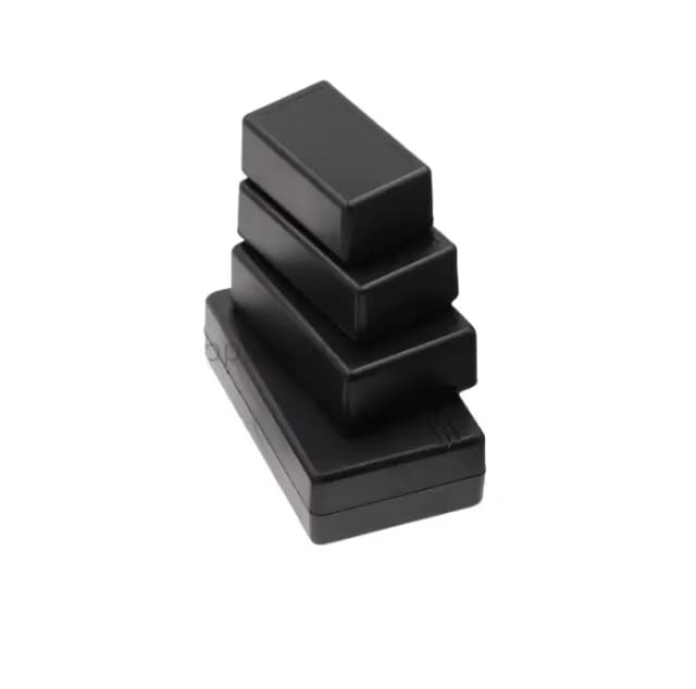 Cutie cu auto-inchidere 58x56x28 mm negru pentru montaje electronice