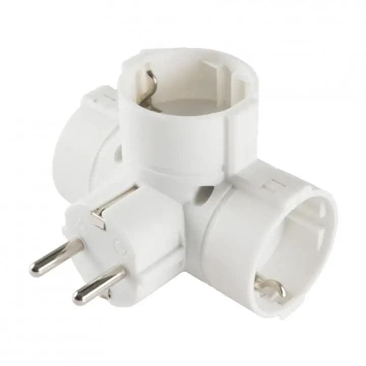 Distribuitor tip T 3x schuko socluri 250V 16A 3680W TPF-36 Home