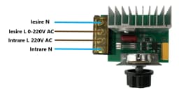 Dimmer de tensiune 220V 4000W 2