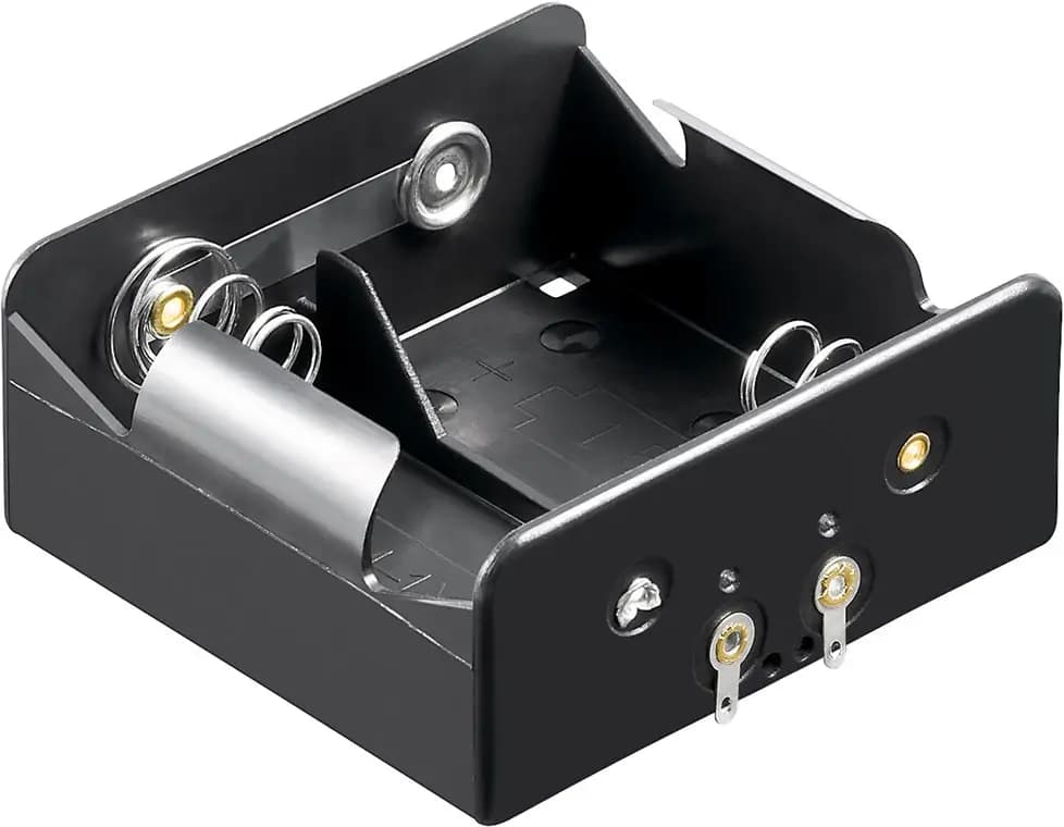 Suport baterii 2x D R20 cu Terminal de lipire Goobay 11033