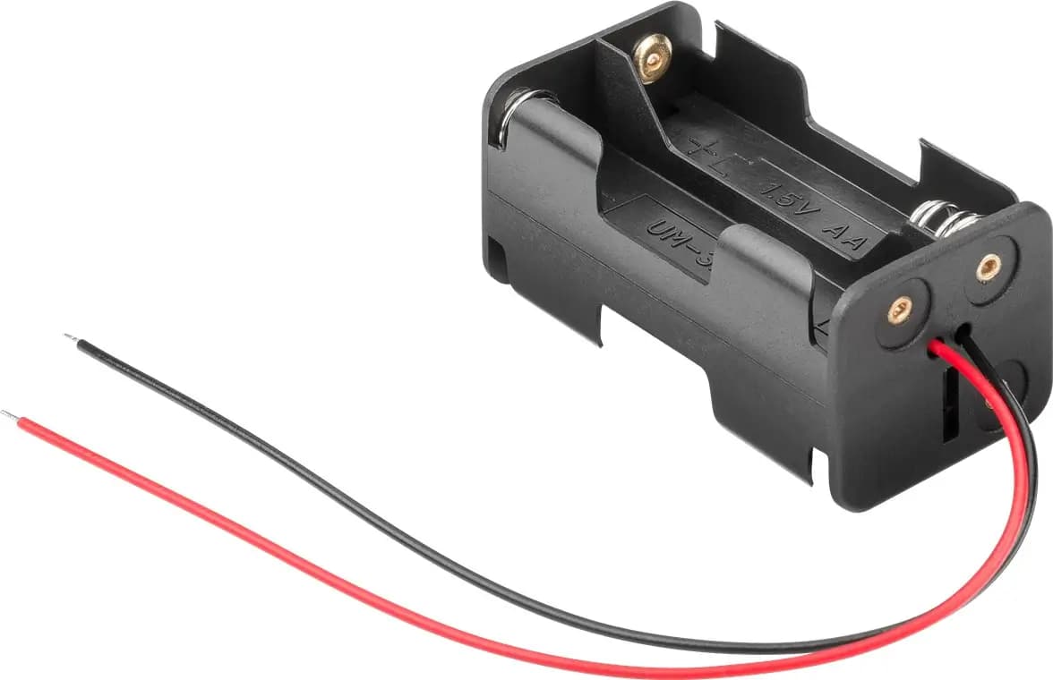 Suport baterii 4x AA R6 cu Capete de cablu libere 11472 Goobay