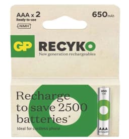 Acumulatori R3 AAA NiMH 650mAh 2buc GP ReCkyo GP65AAAHCER21-2TLB2 1