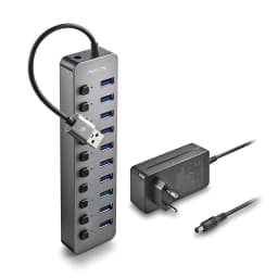 HUB USB 3.0 NGS iHub10 cu 10 porturi si alimentator inclus 1