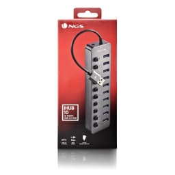 HUB USB 3.0 NGS iHub10 cu 10 porturi si alimentator inclus 5