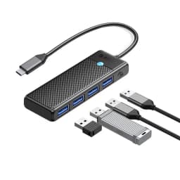 HUB USB Orico PAPW4A-C3-015-BK cu 4 port-uri USB3.0 negru 2