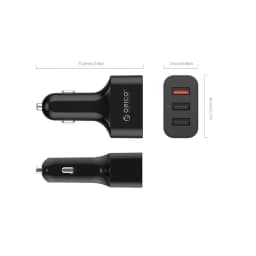 Incarcator auto Orico UCH-Q3 35W 3 Port negru 2