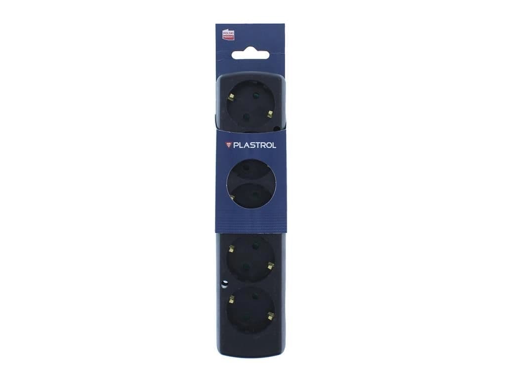 Multipriza 5 prize fara cablu alimentare negru GN-570S/BK Plastrol