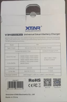 Incarcator Universal Smart XTAR VX4 Visible Mixer 1.2V 1.5V 3.2V 3.6V 3.7V 7