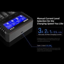 Incarcator Universal Smart XTAR VX4 Visible Mixer 1.2V 1.5V 3.2V 3.6V 3.7V 3