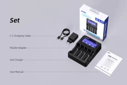 Incarcator Universal Smart XTAR VX4 Visible Mixer 1.2V 1.5V 3.2V 3.6V 3.7V 5