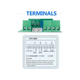 Termostat 230V 10A dublu cu doua sonde de temperatura STC-3008 E6246 3
