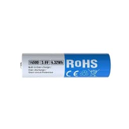 Acumulator Li-ion XTAR 14500 1200mAh KT cu protectie si Top button 2