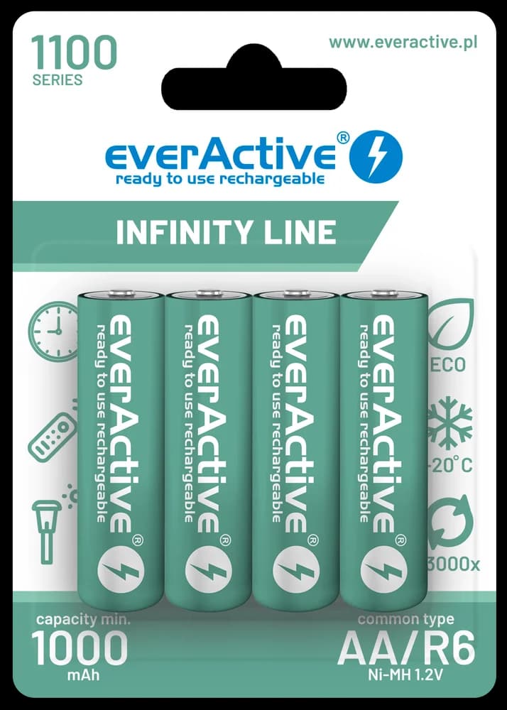 Acumulatori Ni-MH AA R6 1100mAh 4buc everActive 4x EVBHRL6-1100