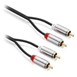 Cablu audio SENTIVUS stereo 2x RCA - 2x RCA 2m tata-tata SA-AU080-200 1