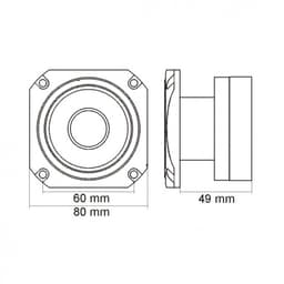 Tweeter dome 100/200W 8 ohmi 1buc HTW002 Carguard 4