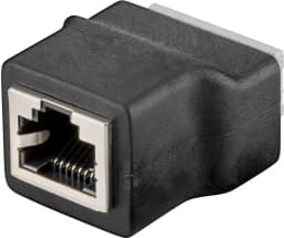 Adaptor bloc terminal cu 8 pini clema la RJ45 mama 8P8C Goobay 76737 1