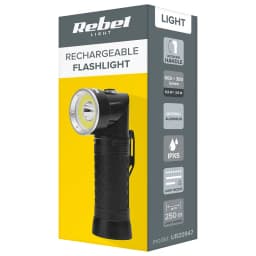 Lanterna 10W IPX5 acumulator 18650 REBEL URZ0947 6