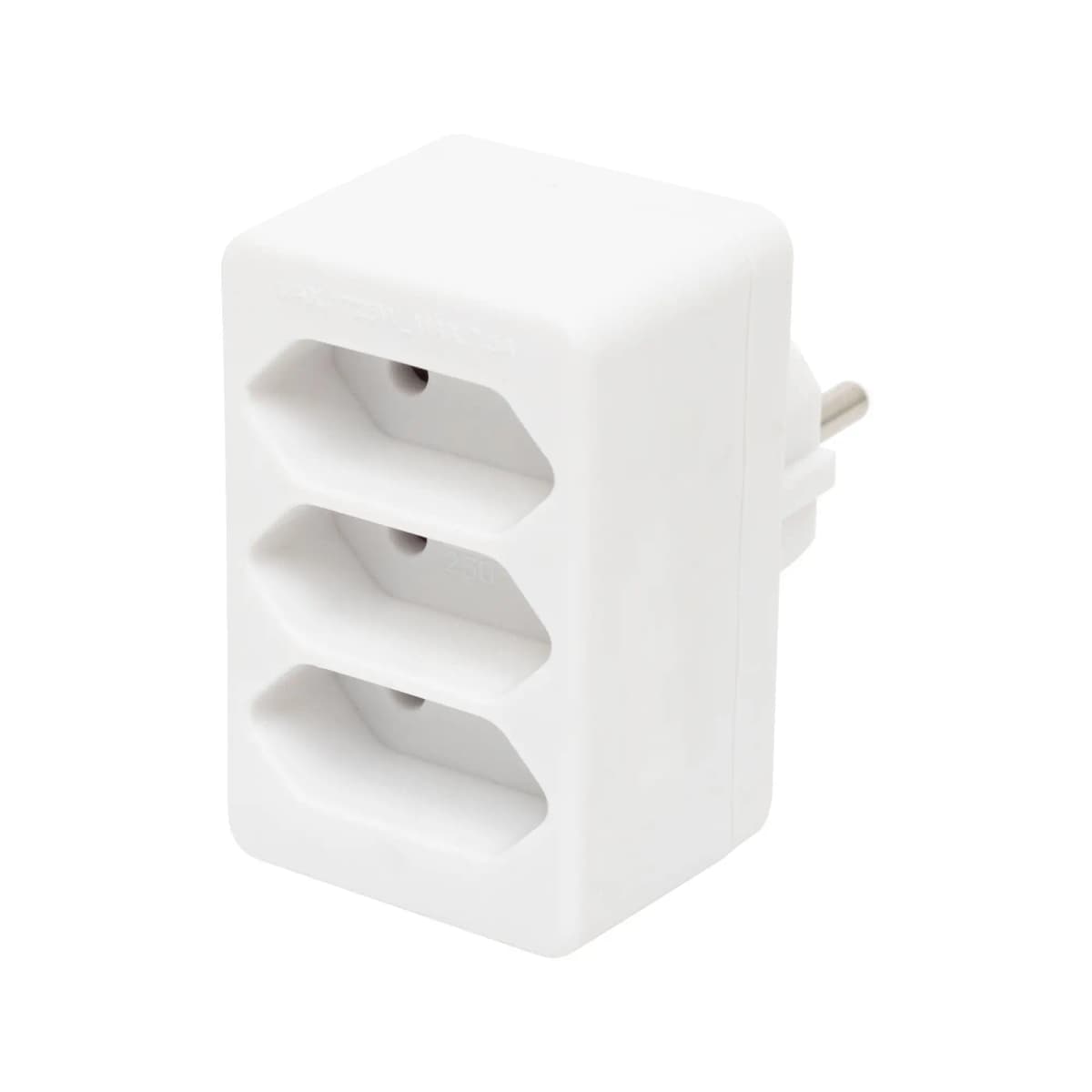 Triplu stecher distribuitor 3x Euro 1500W alb Home NV 23/WH