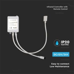 Controller banda LED RGB+W 26 butoane 12/24V 10A V-tac SKU-2899 3