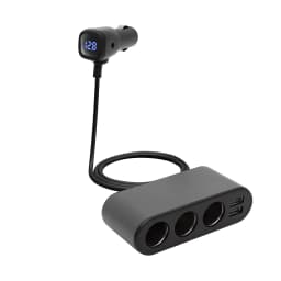 Distribuitor auto 12V /24V 3 prize 80W + 2x USB 3.4A + Voltmetru SAL SAU80W 1