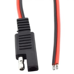 Cablu cu conector TAXI RP PAS 8 mm 14AWG (+ DEZIZ) rosu 2