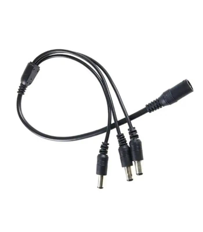 Spliter cablu alimentare cu mufa mama 5.5x2.1 mm la 3x tata 5.5x2.1 mm