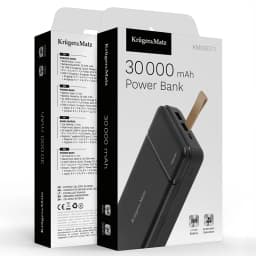 Power bank 30000mAh LI-POL QC 2x USB 22.5W /USB-C 20W Kruger&Matz KM0907.1 5