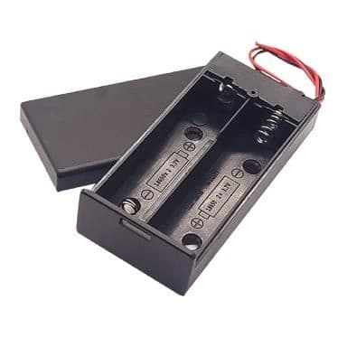 Suport acumulator 2x 18650 cu capac si cablu de conectare GBC 25.0292.05