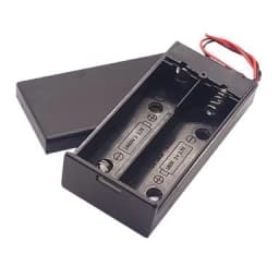 Suport acumulator 2x 18650 cu capac si cablu de conectare GBC 25.0292.05 1