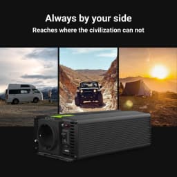 Invertor de tensiune 12V la 230V 300W Greencell INV01DE 4