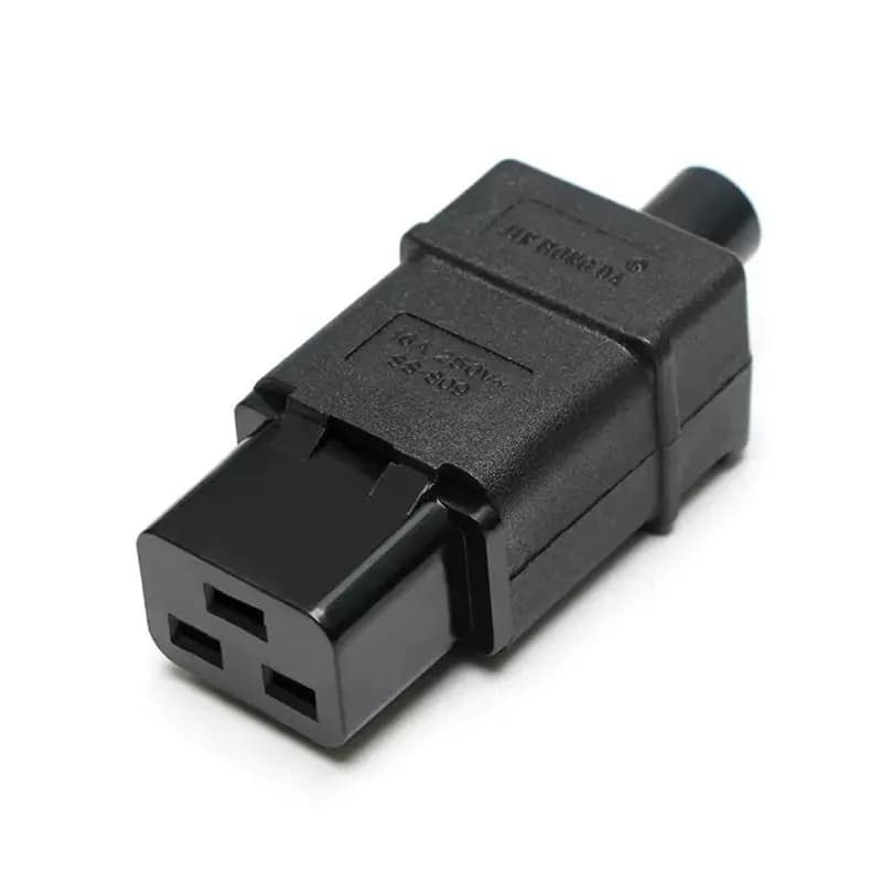 Mufa alimentare AC 16A IEC C19 tata 3 poli GBC 22.0301.10