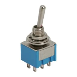 Comutator 2x ON-ON 6 pini 12.5x11.5x8.5mm cu retinere Goobay 1