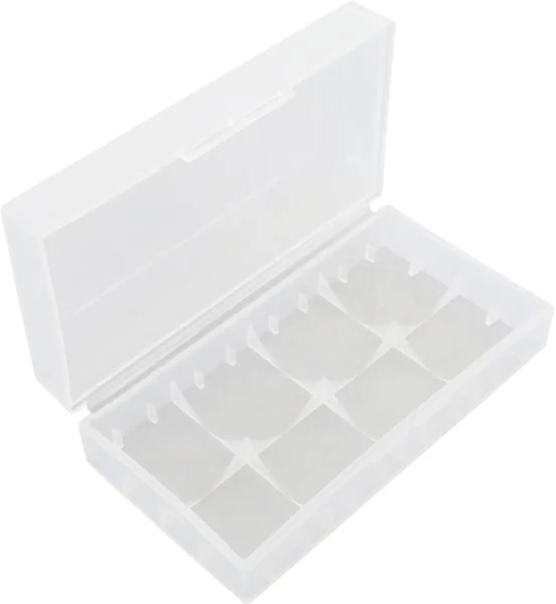 Suport carcasa pentru acumulatori 2x 18650 transparent
