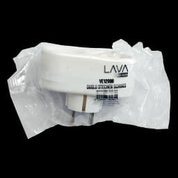 Dublu stecher 2x SCHUKO 16A 3500W alb/rosu VE12000 LAVA Sokets 2