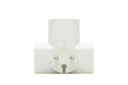Soclu EURO x3 distribuitor T alb montare incastrata Home TPF3E 4