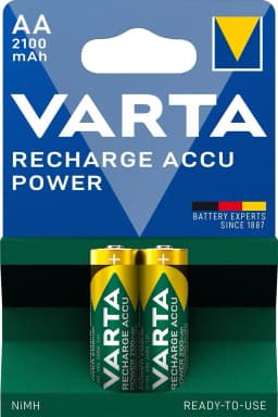 Set acumulatori R6 AA 2100mAh Ready2Use 2buc/blister Varta 1