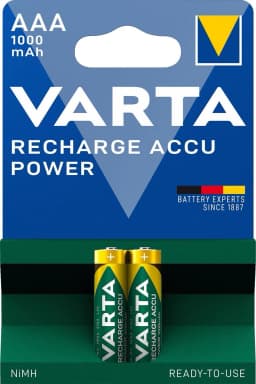 Set acumulatori AAA (R3) NiMH 1000mAh 2buc/blister 5703 Varta 1