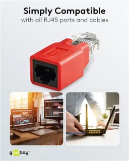 Adaptor crossover RJ45 tata la RJ45 mama Goobay 4
