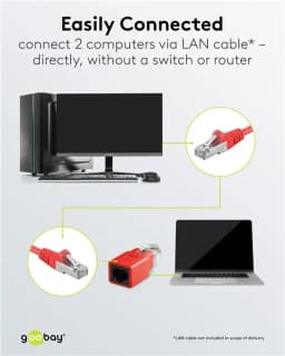 Adaptor crossover RJ45 tata la RJ45 mama Goobay 6
